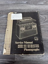 Rock-ola 453 454 Jukebox Service Manual And Parts Catalog Original