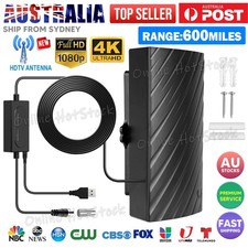 600 Miles Digital TV Antenna HDTV Amplified 4K 1080P Waterproof Outdoor Indoor