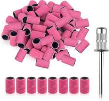 Sanding Bands for Nail Drill 240 Grit, 100 Pcs Fine Nail Drill Sanding Bands 240