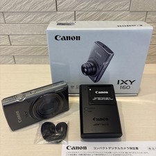 TOP MINT Canon IXY 160 Black w/z box battery charger from japan