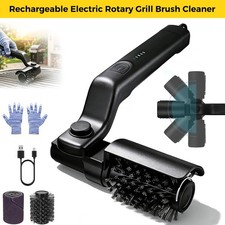 Elektrische Grillbürste BBQ Grillreiniger 2600mAh Akku mit Bürstenkopf …