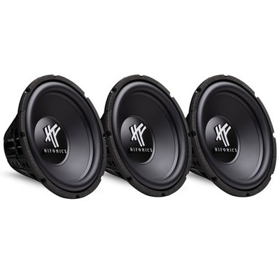 Hifonics 12'' 800 Watt 4 Ohm DVC Car Audio Subwoofer Power Bass Sub (3 Pack)