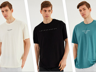COMEOR Oversize-Shirt Herren T-Shirt: Trendige Urban Streetwear-lässige Styles