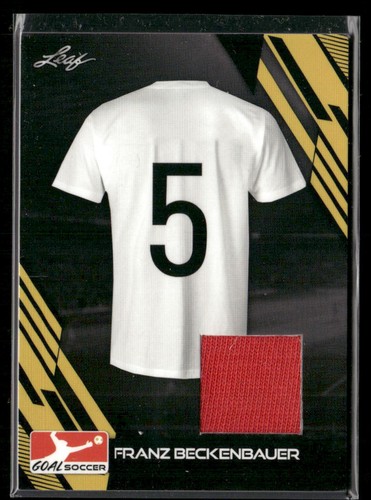 Franz Beckenbauer #J-5 2023 Leaf Goal Jersey Relics card