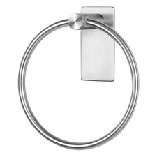 Towel Ring Wall Mounted Stainless Steel Towel Holder with Adhesive 5.5" Ring
