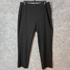 Karen Kane Women’s 14 Black Dress Pants Ankle Crop Elastic Waist Side Zip USA
