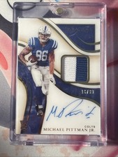 2020 Immaculate Football Michael Pittman Jr. RPA Rookie Patch Auto /99 Colts