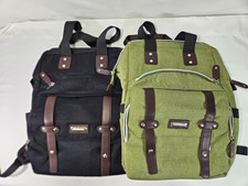 Two Backpacks - Green - Black - New Other