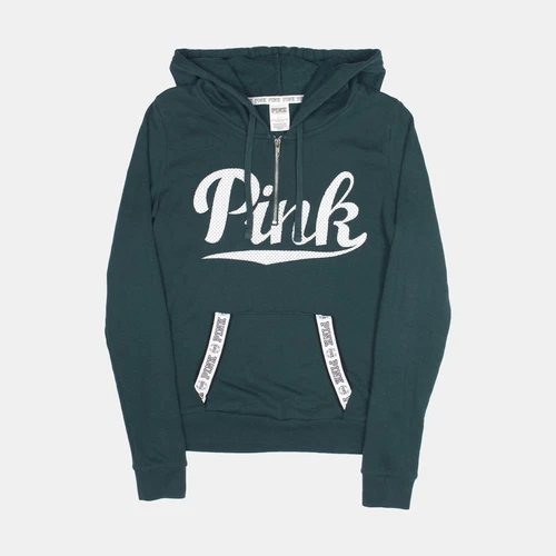 UNDERCOVER Felpa con cappuccio Victoria's Secret ROSA taglia S donna verde misto cotone