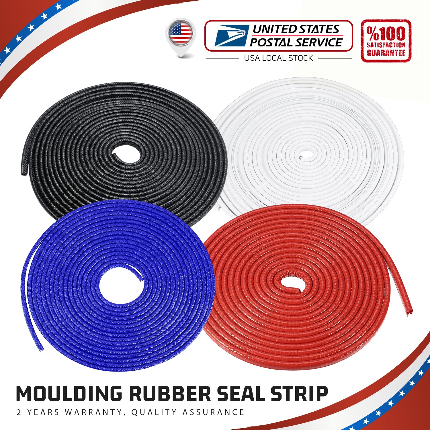 Chevrolet U-Shaped Car Door Window Trim Edge Mould Rubber Seal