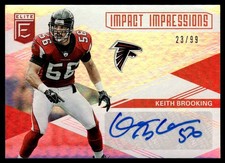 2019 Donruss Elite Impact Impressions Auto Keith Brooking 23/99 #II-KB