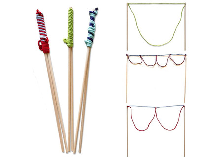 Bubble Brothers Riesenseifenblasen Set 3 Stäbe Holz Seifenblasen-Stab Für Seifen