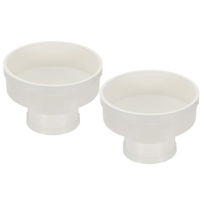 2Pcs 8'' to 4'' Duct Reducer PVC Pipe Increaser Adapter'' Ducting Airflow Tube