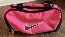 Nike RN 56323 Pink Large Training Duffel Gym Bag Swoosh 22x12x12 Workout Travel