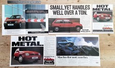 VAUXHALL NOVA GTE / SR   -   6  LARGE SIZE COLOUR ADVERTS - ORIGINAL