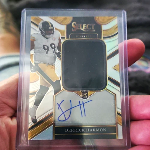 Panini Select 2025 Derrick Harmon JRS-DHN Prizm Jumbo Rookie /249 Swatches Auto