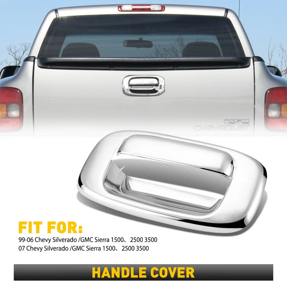 ХРОМИРОВАННАЯ КРЫШКА БАГАЖНИКА ДЛЯ РУЧКИ 1999-2006 CHEVY SILVERADO GMC SIERRA 1500 - Изображение 3 из 4