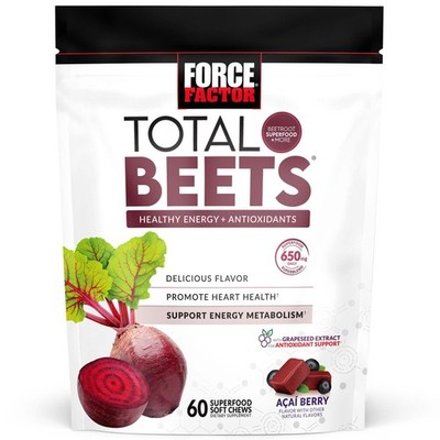 Force Factor Total Beets Soft Chews - 60 Stück