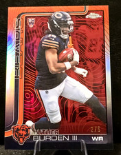 2025 Topps Chrome Luther Burden RED ETCH /5 Bears RC Rookie