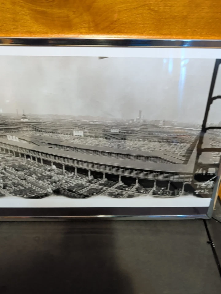 堪萨斯城 Stockyards 1921 年 9 月带框副本 12x36 — 第 3/4 张图片