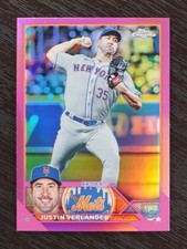 2023 Topps Chrome #126 Justin Verlander Pink Refractors