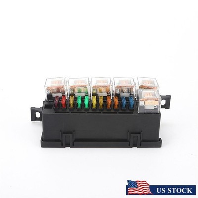 Relay Fuse Box High Temperature Resistant 11-way fuse box w/ 6 relays & 11 fuses
