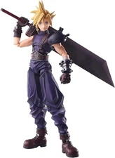 Final Fantasy VII Bling Arts Cloud Strife PVC Pre-Painted Action Figure  NEW