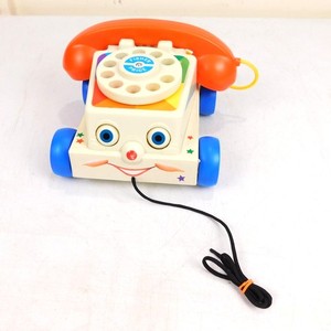 Fisher Price Chatter Phone Telephone Pull String Toy 2009 Mattel Basic Fun