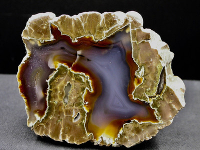POLIERTER ACHAT, SEHR SCHÖN - OCHOCO, OREGON, USA - 7,5 x 6 cm - 160 g