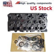 New For Kubota D902 RTV900 Complete Cylinder Head with Valves & Full Gasket Kit