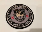 Gray Black 7th Special Forces Group k9 k-9  unit US Army patch