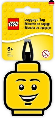 IQ Lego Iconic Boy Face Silikon-Gepäckanhänger für Reisen, Koffer, Rucksack   ik