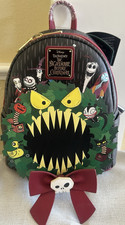 Loungefly Disney The Nightmare Before Christmas Mini Backpack Black Red Green