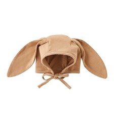Newborn Baby Bunny Bonnet Hat with 0-12 Months Cotton Bunny Ear Hat-khaki