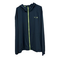 PUMA Mens X First Mile Full-Zip Jacket Athletic Outerwear Casual - Blue X-Large