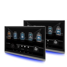 2X 14'' Car Rear Seat Headrest Monitor 1080P Touch Screen TV Player WiFi 2+32GB