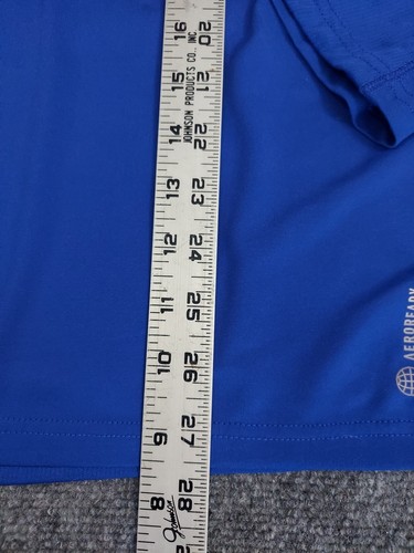 Adidas Pullover Herren XL blau 1/4 Zip Aeroready leicht Laufen Daumenloch - Bild 7 von 13