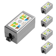 5 Pack Cat 6 Junction Box Cat5e Splice Connector Shielded Punch Down