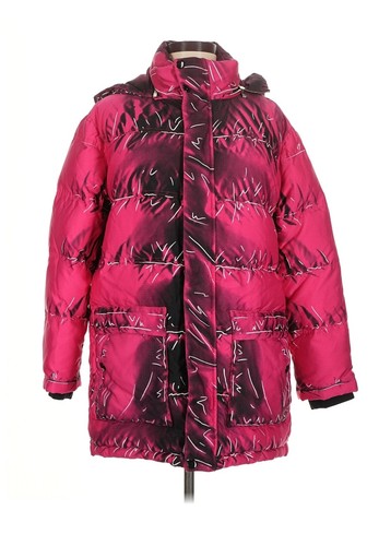 Moschino Couture, MOSCHINO Couture Vintage 2000 Vibrant Pink Sketch Print Puffer Coat 6
