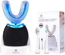 Sani White Ultrasonic Toothbrush, U Shaped To...