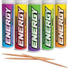 Xero Picks Energy Infused Flavored Toothpicks with Caffeine, B12 and B6 Variety