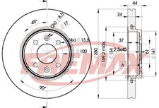 Brake Disc RENAULT CAPTUR I 1.2 TCe 120 BD-7829