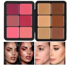 12-color Concealer Blush Highlight Contour Palette Cream Matte Makeup Kit