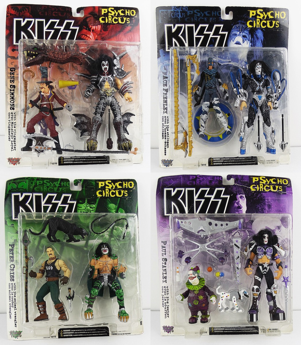 NEW Lot of 4 McFarlane KISS Psycho Circus Ultra-Action Figures