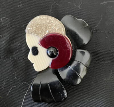 HOT Lea Stein Rare Brooches LEA STEIN PARIS Rare Woman Pin