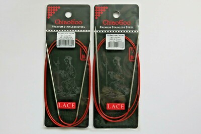 SET OF 2-Chiaogoo circular knitting needles US1.5/2.5mm+US2/2.75mm- Sock needles