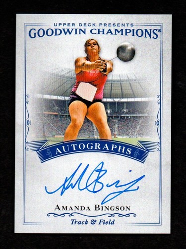2016 Goodwin Champions AMANDA BINGSON Hammer Throw Autograph