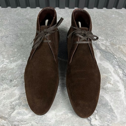 Stivaletti Louis Vuitton Chukka marrone pelle scamosciata damier 6 LV o 7 US o 40 EUR - Foto 8 di 18