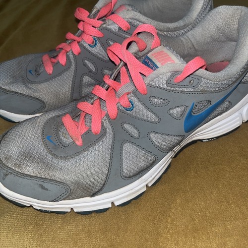 Nike Revolution 2 Shoes Womens Size 8.5 Gray Pink Running Training Sneakers Gym - Picture 20 of 24