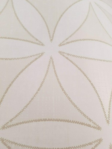 Tappezzeria, Designtapete, Ornamento, Esagonali, Chiarore, Avorio, Crema Beige - Foto 4 di 5